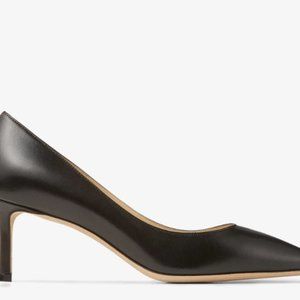 JIMMY CHOO Romy 60mm Kid Leather Pump ($695 MSRP)